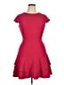 Eliza J Solid Red Cocktail Dress Size 10 - photo 1