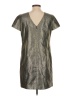 Madewell Metallic Silver Cocktail Dress Size 4 - photo 2