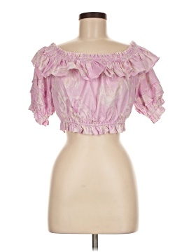 Love Shack Fancy Short Sleeve Blouse