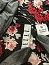 Elle 100% Polyester Floral Black Long Sleeve Blouse Size M - photo 6