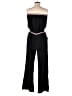 Zoa 100% Polyester Color Block Black Jumpsuit Size M - photo 2
