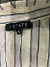 1.State 100% Viscose Stripes Ivory Long Sleeve Blouse Size S - photo 4