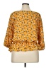 Adrienne Vittadini 100% Polyester Yellow 3/4 Sleeve Blouse Size XL - photo 2