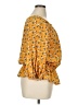 Adrienne Vittadini 100% Polyester Yellow 3/4 Sleeve Blouse Size XL - photo 4