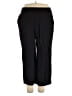 Simply Vera Vera Wang Solid Black Active Pants Size XXL - photo 1