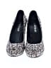Colin Stuart Animal Print Gray Heels Size 8 - photo 2