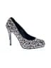 Colin Stuart Animal Print Gray Heels Size 8 - photo 1