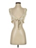 Shein 100% Cotton Gold Sleeveless Blouse Size 2 - photo 1