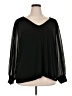 Calvin Klein Black Long Sleeve Blouse Size 3X - photo 1