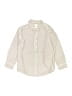 Gymboree 100% Cotton Stripes Ivory Long Sleeve Button-Down Shirt Size 7 - photo 1
