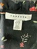 Topshop 100% Polyester Floral Black Cocktail Dress Size 4 - photo 4