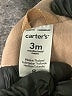 Carter's 100% Polyester Gold Jacket 0-3 MO / 3 MO - photo 3