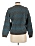 Intiwara 100% Alpaca Chevron-herringbone Teal Wool Pullover Sweater Size L - photo 2