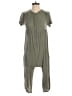 Celmia Collection 100% Rayon Solid Green Jumpsuit Size M - photo 1