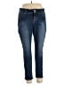 White Mark Solid Blue Jeans Size 20 - photo 1