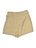 Socialite Solid Tan Khaki Shorts Size S - photo 2