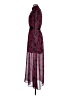 LDT 100% Polyester Paisley Burgundy Casual Dress Size 8 - photo 5