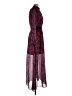 LDT 100% Polyester Paisley Burgundy Casual Dress Size 8 - photo 4