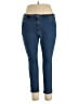 Woman Within Solid Blue Jeans Size 18 - photo 1