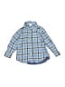 Baby Gap 100% Cotton Plaid Blue Long Sleeve Button-Down Shirt Size 2T - photo 1