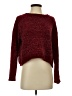 Fringe Burgundy Pullover Sweater Size S - photo 1