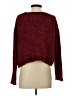 Fringe Burgundy Pullover Sweater Size S - photo 2