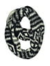 H&M Houndstooth Black Blue Scarf One size - photo 1