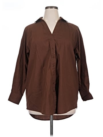 11. Honore 3/4 Sleeve Button-Down Shirt (view 1)