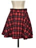 Shein 100% Polyester Plaid Red Casual Skirt Size S - photo 1