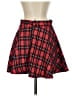Shein 100% Polyester Plaid Red Casual Skirt Size S - photo 2