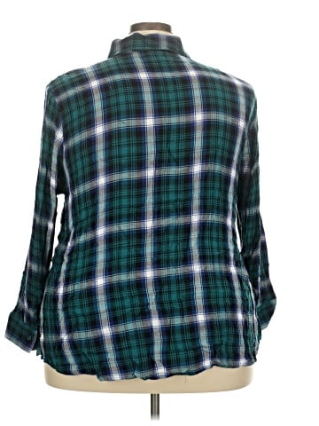 Faded Glory 3/4 Sleeve Button-Down Shirt (view 2)