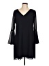 Eliza J Solid Black Cocktail Dress Size 12 - photo 1