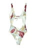 L Space Print Blue One Piece Swimsuit Size 8 - photo 2