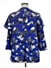 Lane Bryant 100% Polyester Blue 3/4 Sleeve Blouse Size 14 - 16 Plus - photo 2