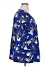Lane Bryant 100% Polyester Blue 3/4 Sleeve Blouse Size 14 - 16 Plus - photo 4