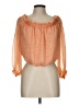 Express 100% Polyester Orange 3/4 Sleeve Blouse Size L - photo 1