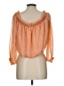 Express 100% Polyester Orange 3/4 Sleeve Blouse Size L - photo 2