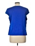 Unbranded 100% Polyester Blue Short Sleeve Blouse Size L - photo 2