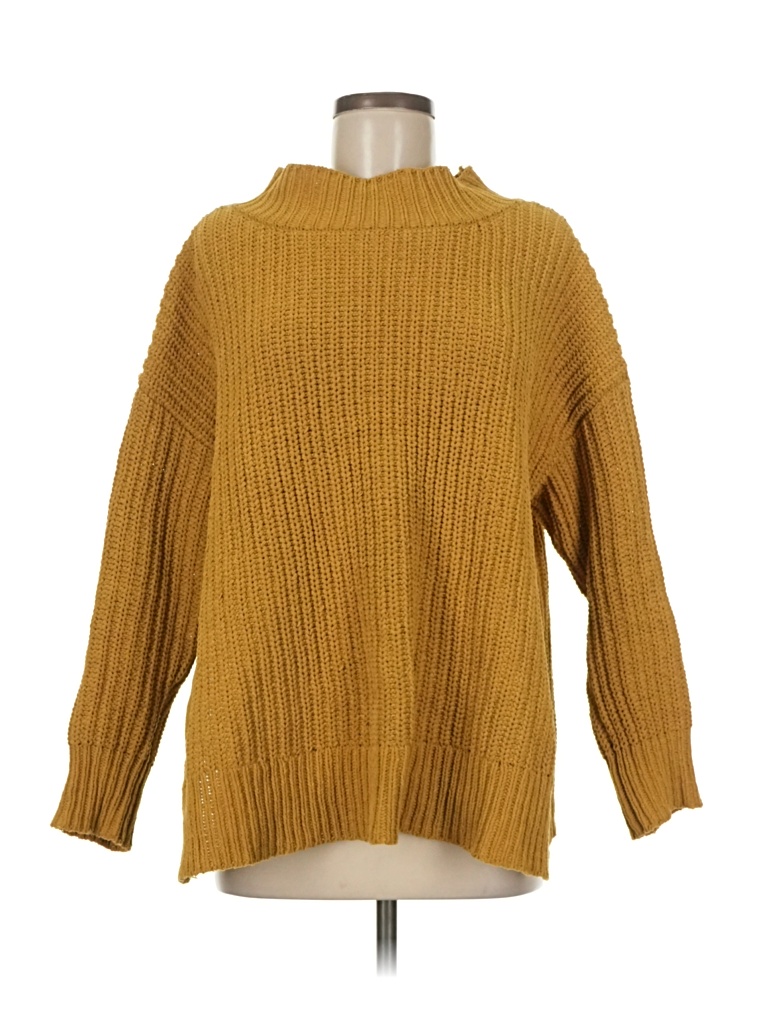Pre-owned Aerie Pullover Sweater In Gold