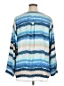 Zac & Rachel 100% Polyester Blue Long Sleeve Blouse Size 1X - photo 2