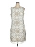Jax 100% Polyamide Graphic Ivory Cocktail Dress Size 16 - photo 1