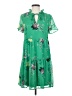 DKNY 100% Polyester Tropical Green Casual Dress Size 4 - photo 1