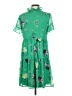 DKNY 100% Polyester Tropical Green Casual Dress Size 4 - photo 2