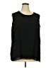 Tahari by ASL 100% Polyester Black Sleeveless Blouse Size 3X - photo 1