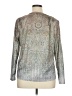 Unbranded 100% Polyester Paisley Silver Long Sleeve T-Shirt Size XL - photo 2