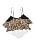 Unbranded Paisley Gold Green Swimsuit Top Size XL - photo 2