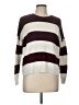 Pink Republic Stripes Burgundy Pullover Sweater Size M - photo 1