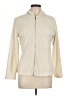Zena 100% Polyester Solid Ivory Jacket Size L - photo 1