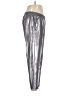 Silence and Noise Metallic Silver Casual Pants Size M - photo 4