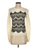 Chelsea & Violet Chevron-herringbone Ivory Pullover Sweater Size XS - photo 1